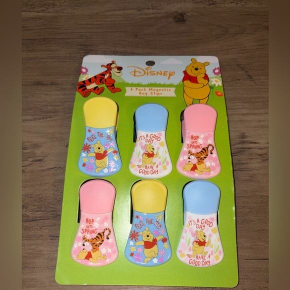 Disney Other - 🆕💜 Disney Winnie the Pooh Bag Clips Set of 6 Tigger Food Storage Clips NWT